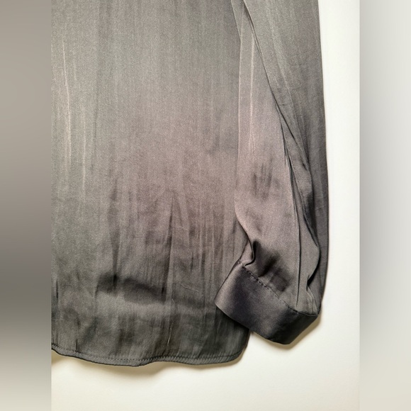 Zara Charcoal Blouse Women’s Size L - Picture 7 of 9
